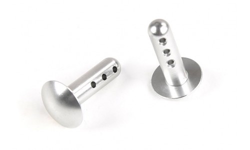 Alloy Wing Fixer 2Pcs SILVER | Rovan Sports